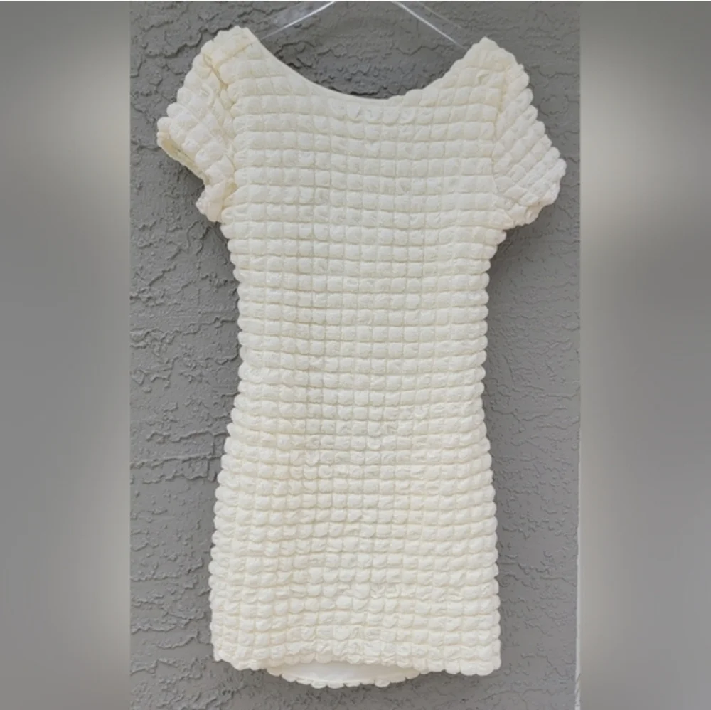 NWT Princess Polly Tahlee Backless Mini Dress Cream Size 12 - Picture 5 of 10